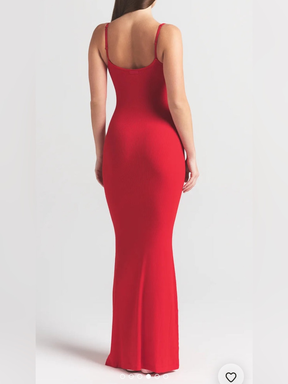 SKIMS Soft Lounge Long Slip Dress in Cherry - Picture 4 of 8